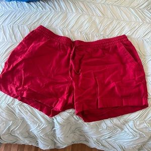 Old Navy Red Linen 3” Shorts XL